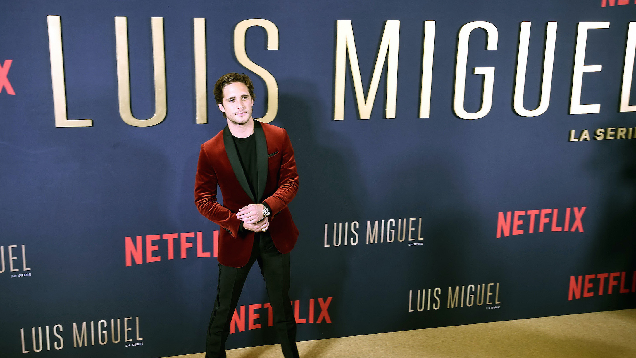 Diego Boneta as Luis Miguel in the second season of the Netflix series "Luis Miguel"