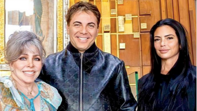 Cristian Castro y novia