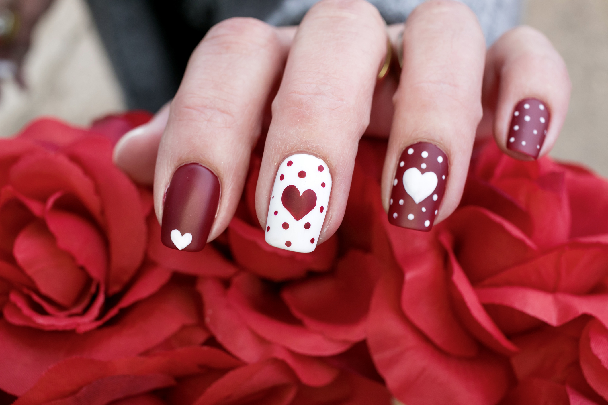 Valentines Day Nail Art Design