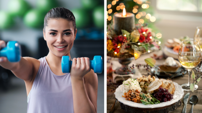 ejercicios comida fiestas de fin de año