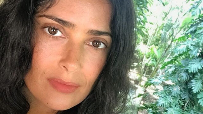 Salma Hayek sin maquillaje