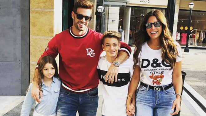 William Levy y Elizabeth Gutiérrez con sus hijos