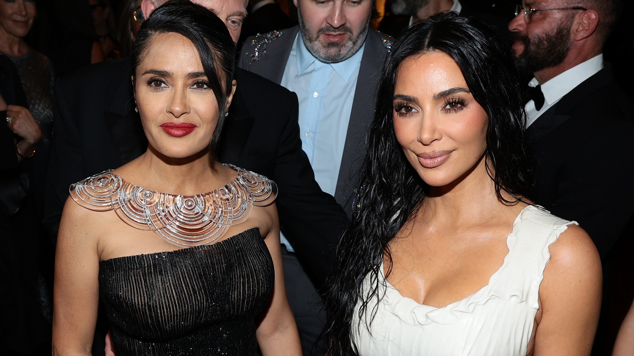 Salma Hayek and Kim Kardashian