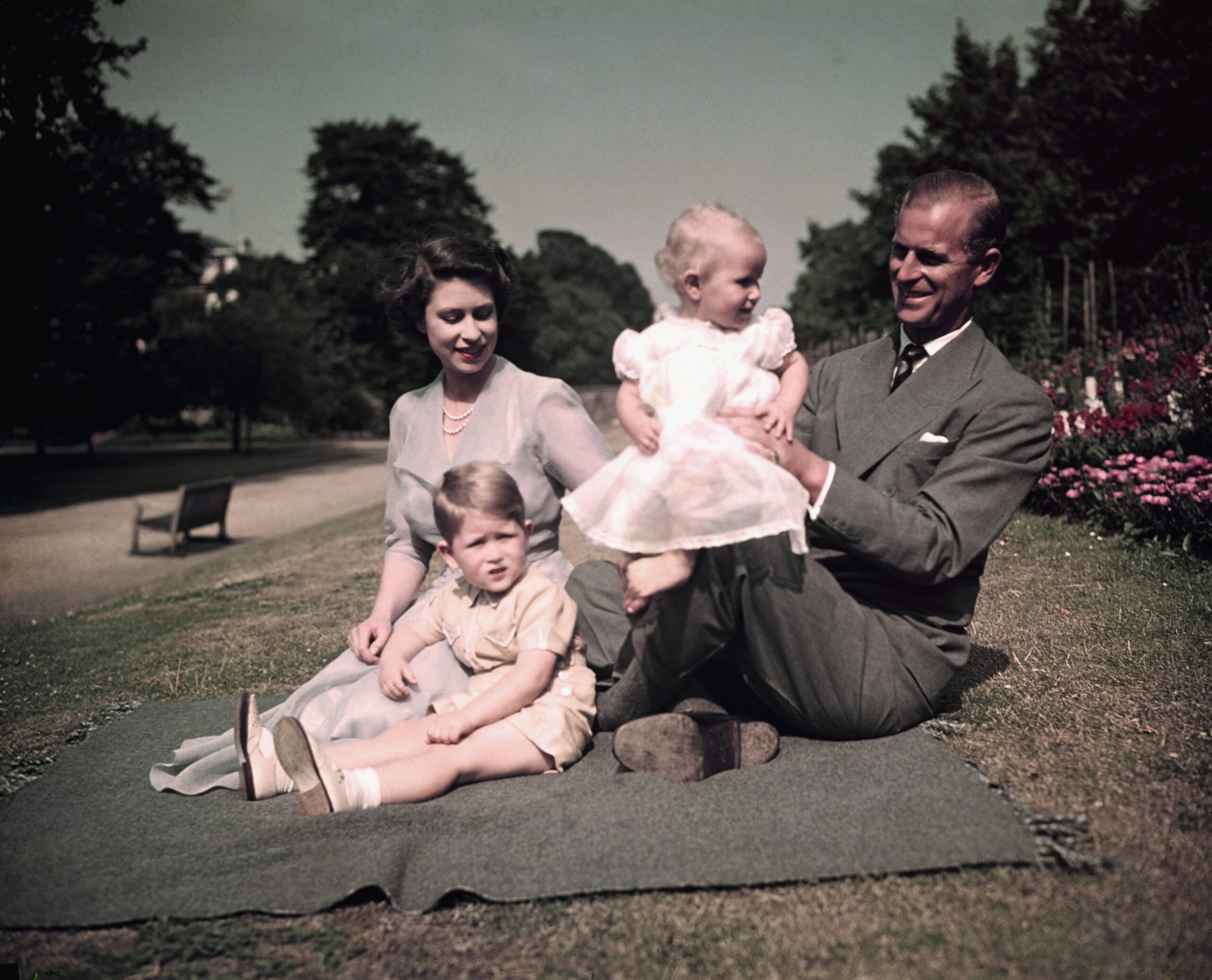 Royal Family Picnicking at Balmoral