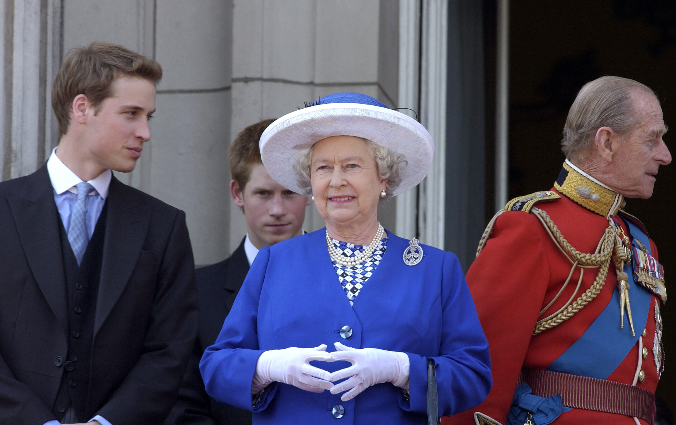 Queen And William And Harry And Philip