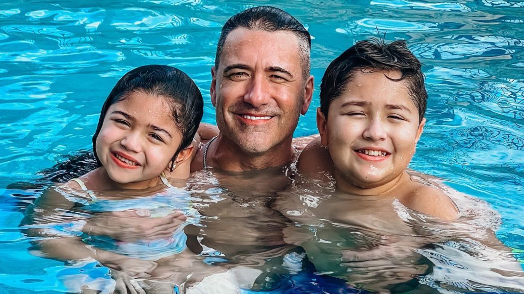 Jorge Bernal y sus hijos