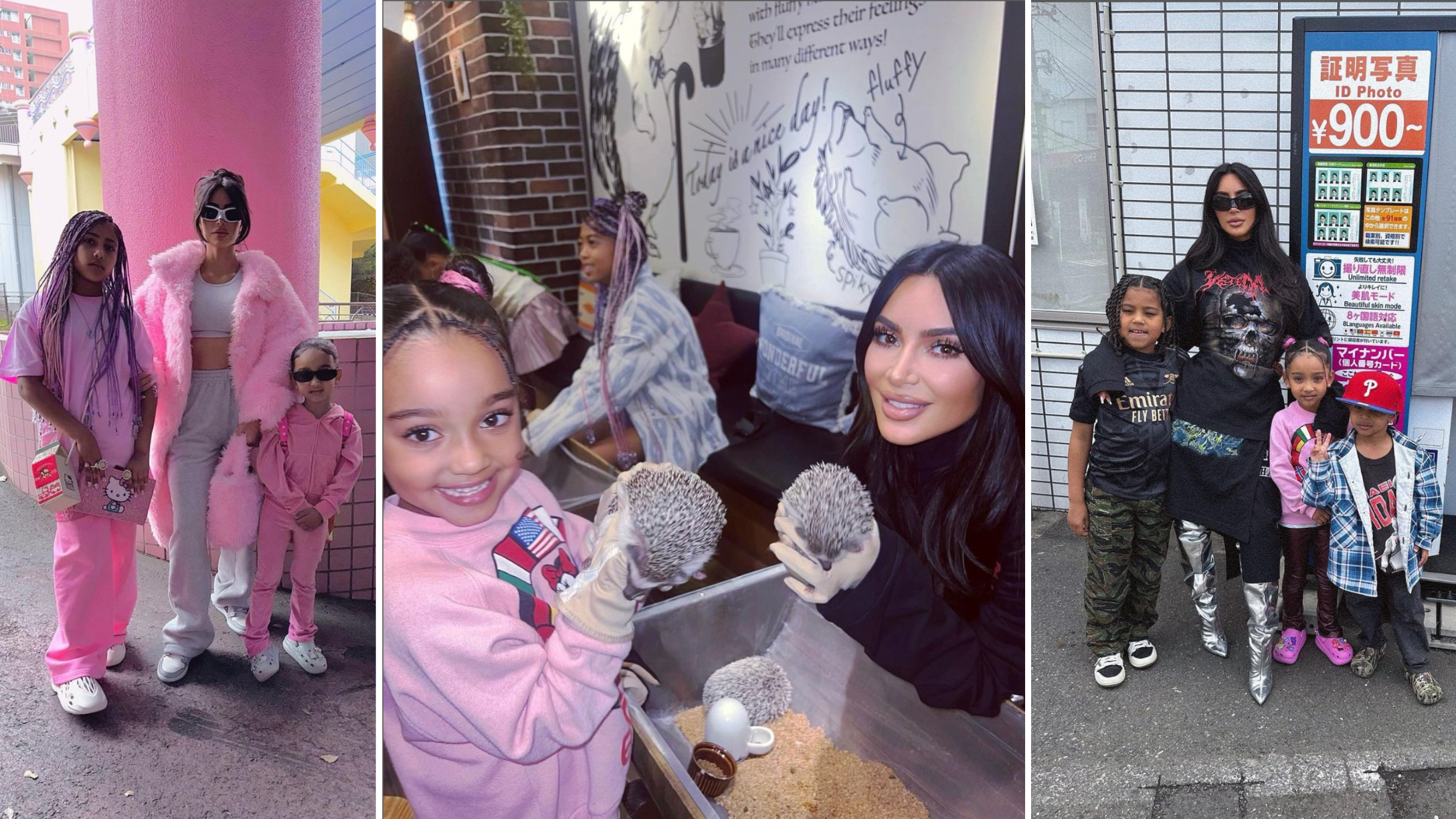 Kim Kardashian's trip to Japan with her kids