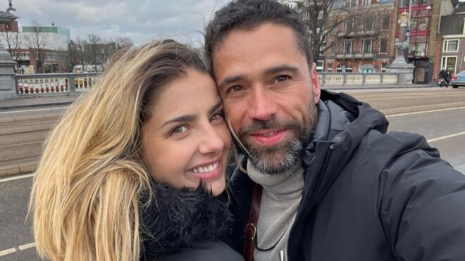 Michelle Renaud y Matías Novoa