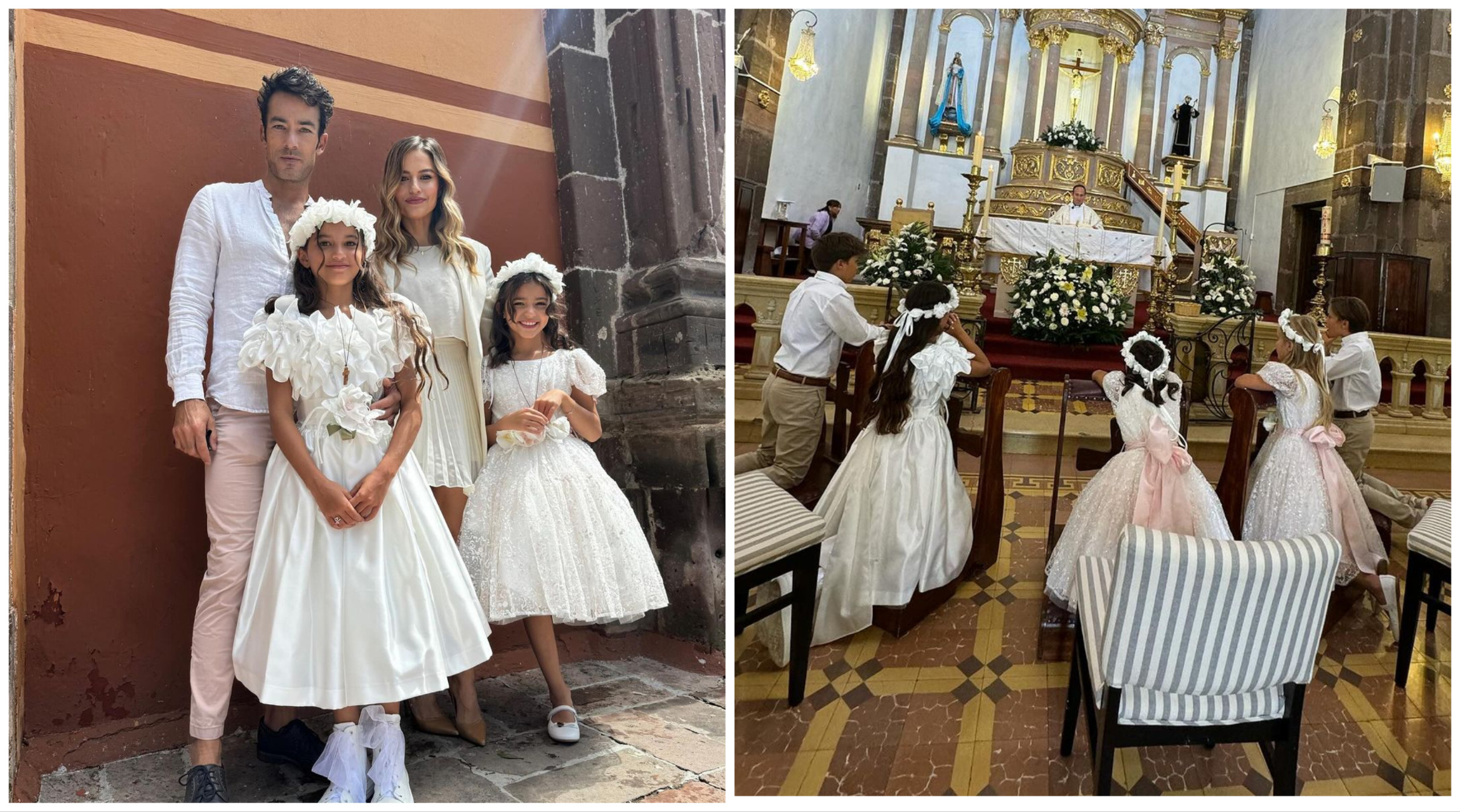 Primera comunión hijas Aarón Díaz y Lola Ponce