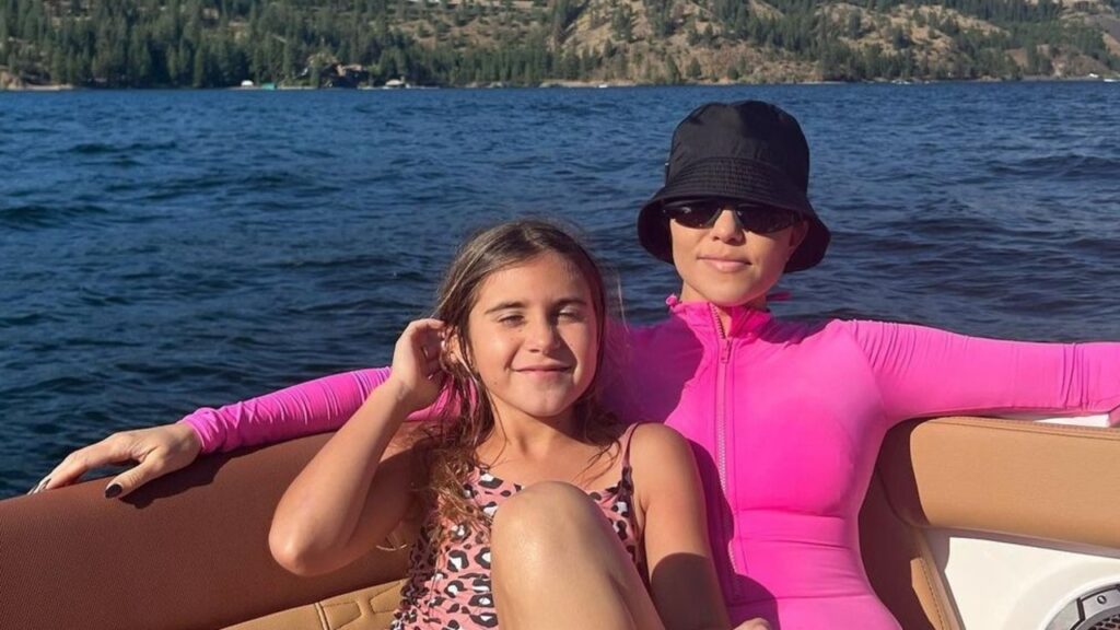 Penelope Disick and Kourtney Kardashian