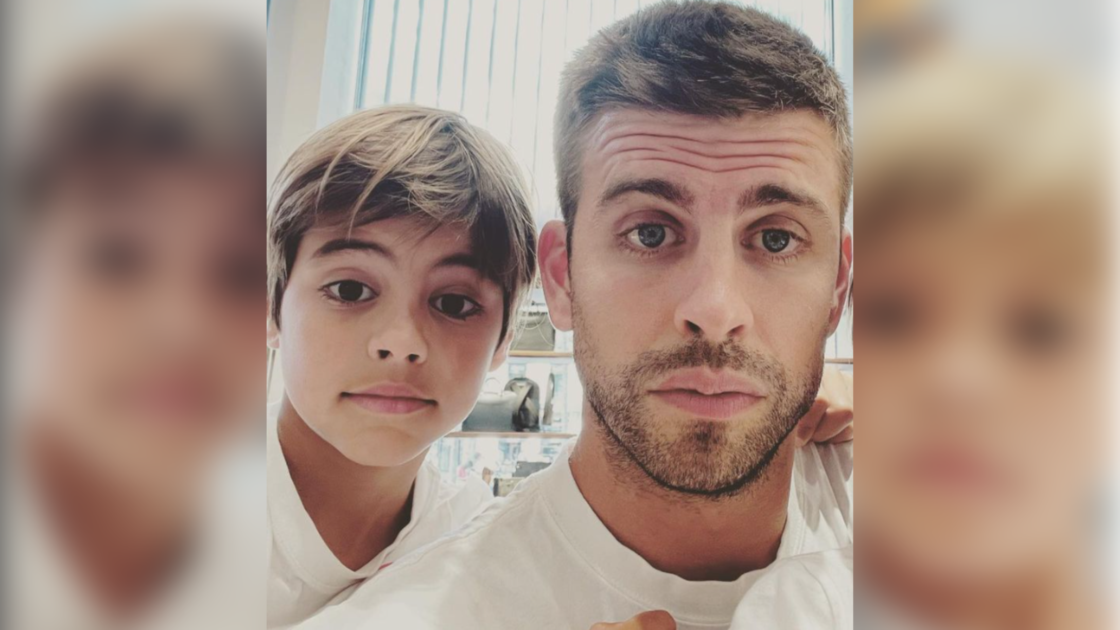 Gerard Piqué y su hijo Milan