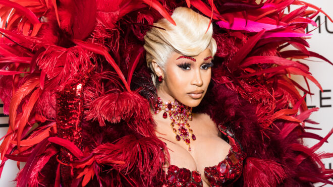 Cardi B at Paris Fashion Week 2021