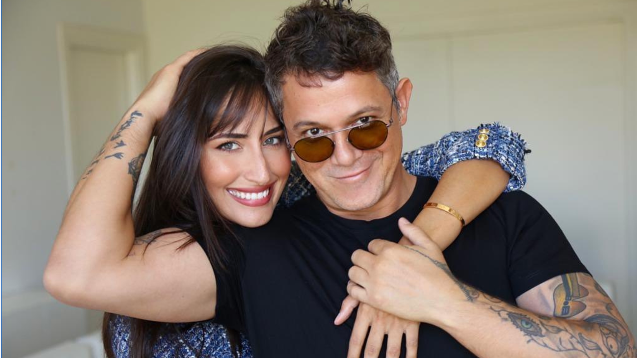 Alejandro Sanz y su novia Rachel Valdes