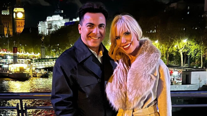 Cristian Castro y novia