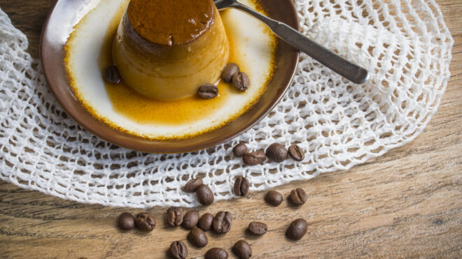 There's a flan recipe for our caffeine lovers