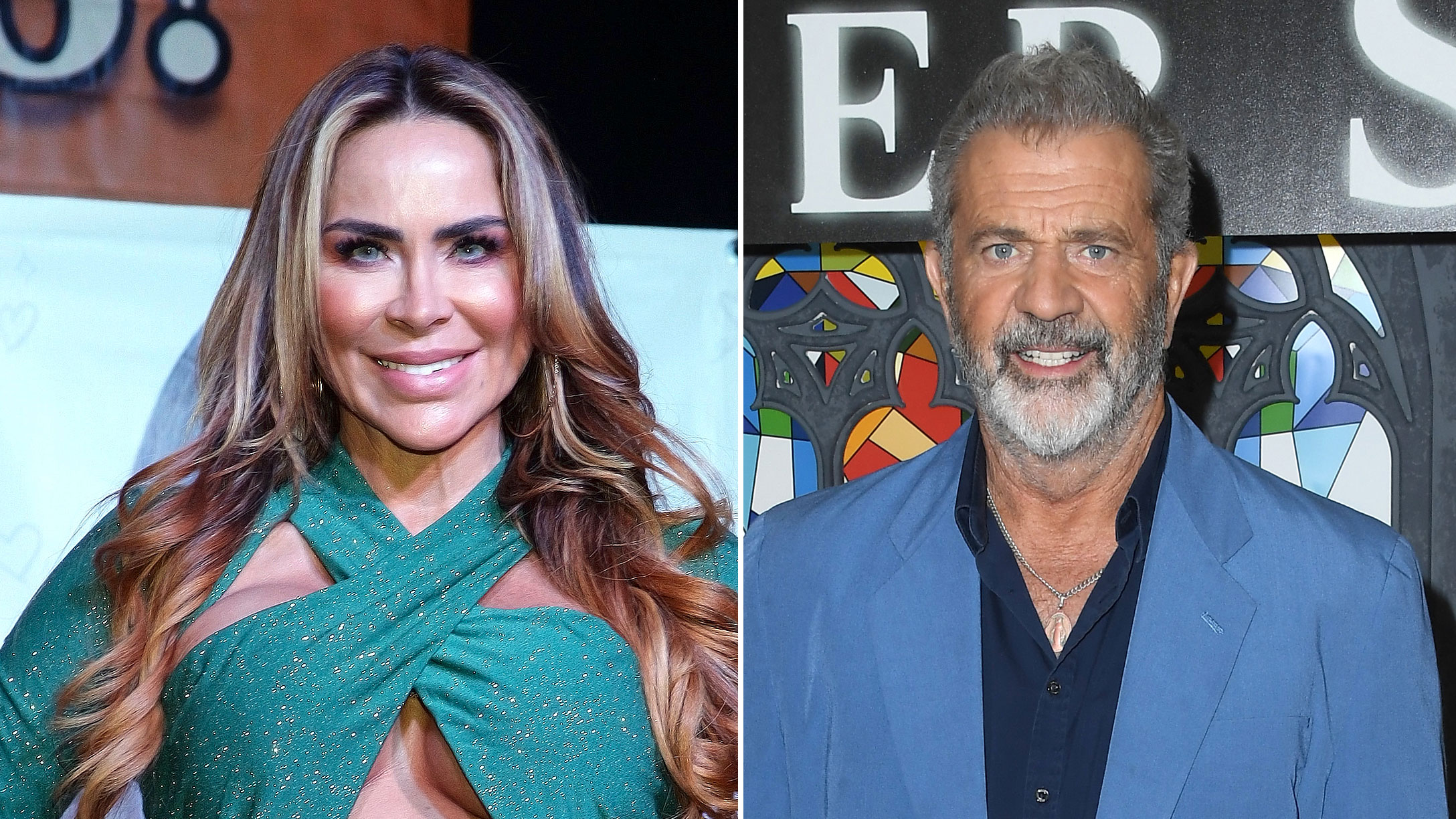 Aylín Mujica y Mel Gibson