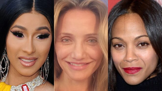 Cardi B Cameron Diaz Zoe Saldana