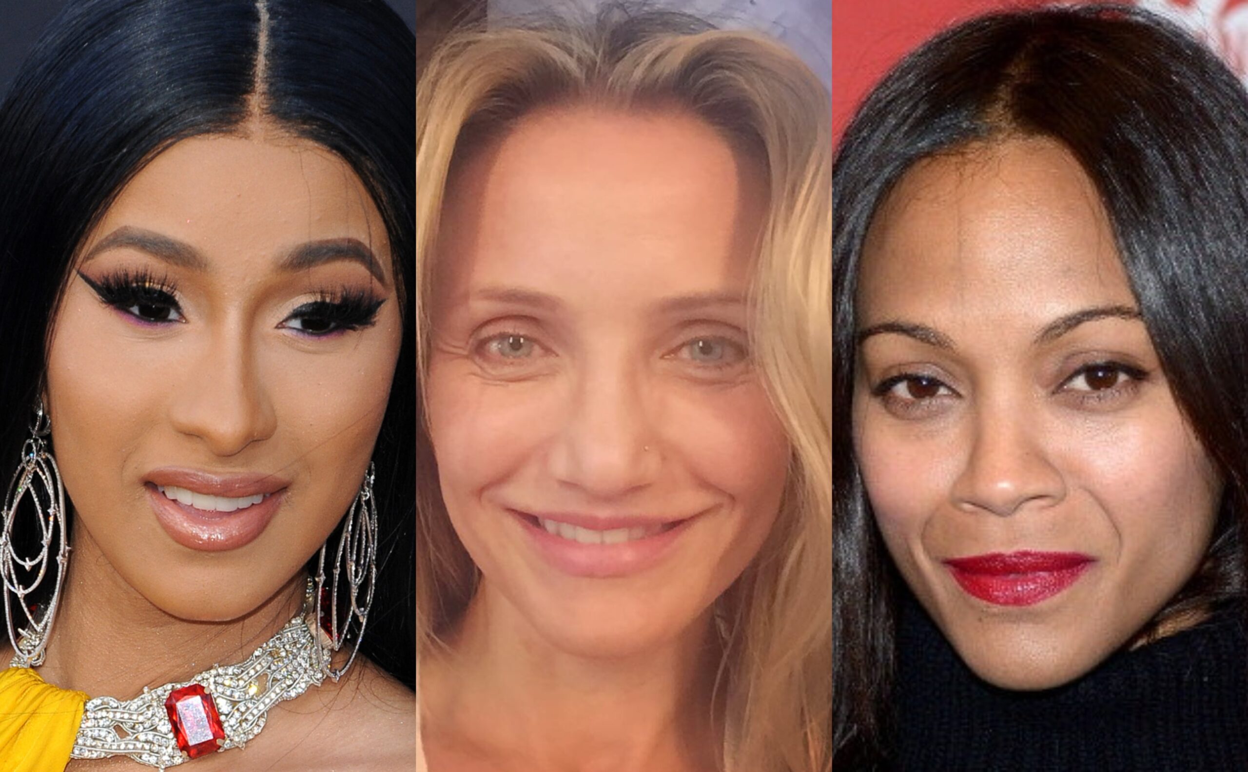 Cardi B Cameron Diaz Zoe Saldana