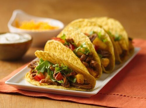 Slow cooker pineapple pork tacos