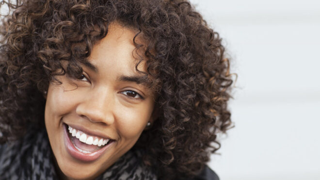 bouncy curly hair