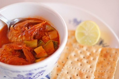 Spicy Mexican Shrimp Soup