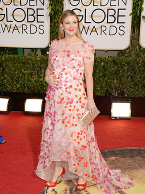 Drew Barrymore at Golden Globes