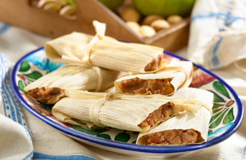 Guava and toasted almond tamales