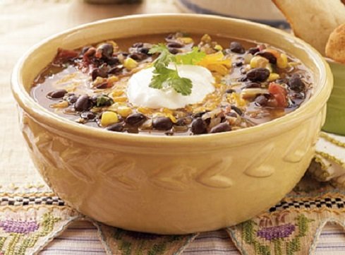 Spicy black bean chili recipe