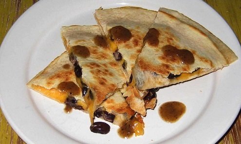 Black bean quesadilla