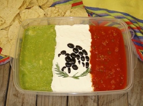 Mexican flag dip