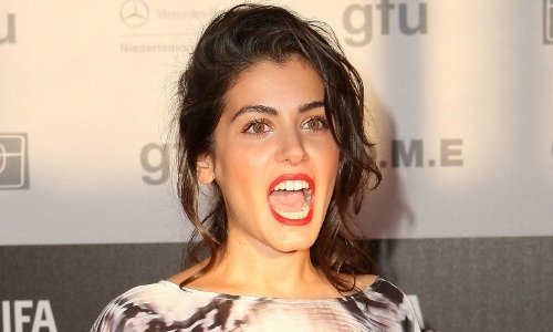 Katie Melua mouth open