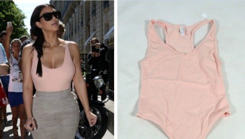 kim kardashian pink leotard