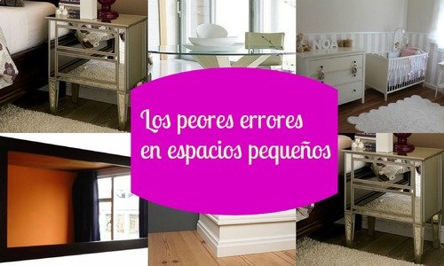 errores en espacios pequeños