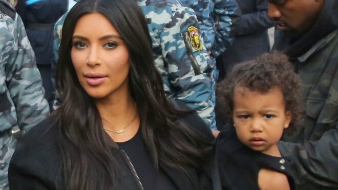 kim kardashian and north trip