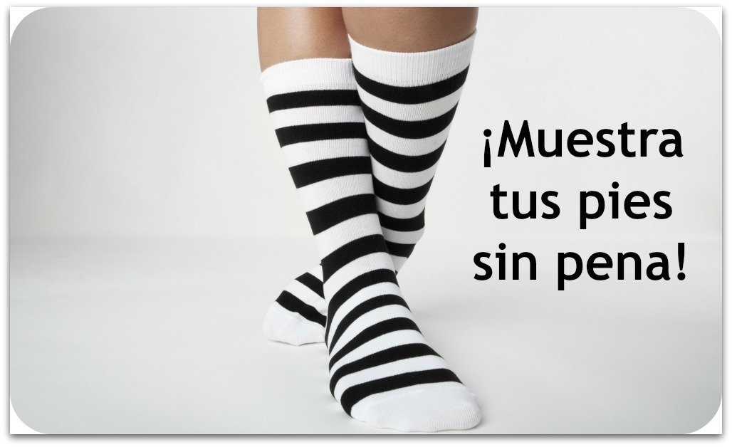 Pies con medias