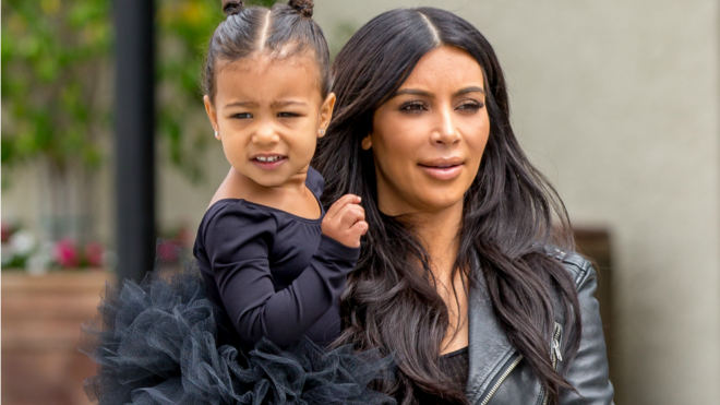 kim kardashian and north