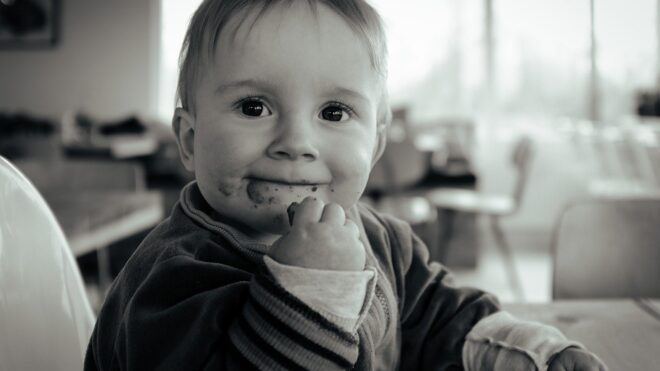 Child in high chair