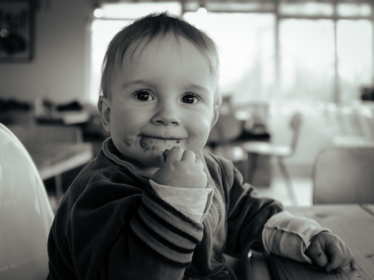 Child in high chair