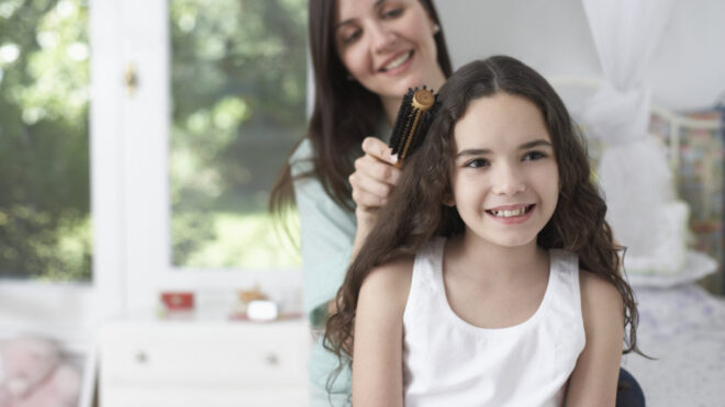 mama e hija peinado escuela