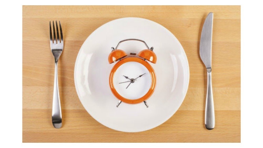 plate with clock