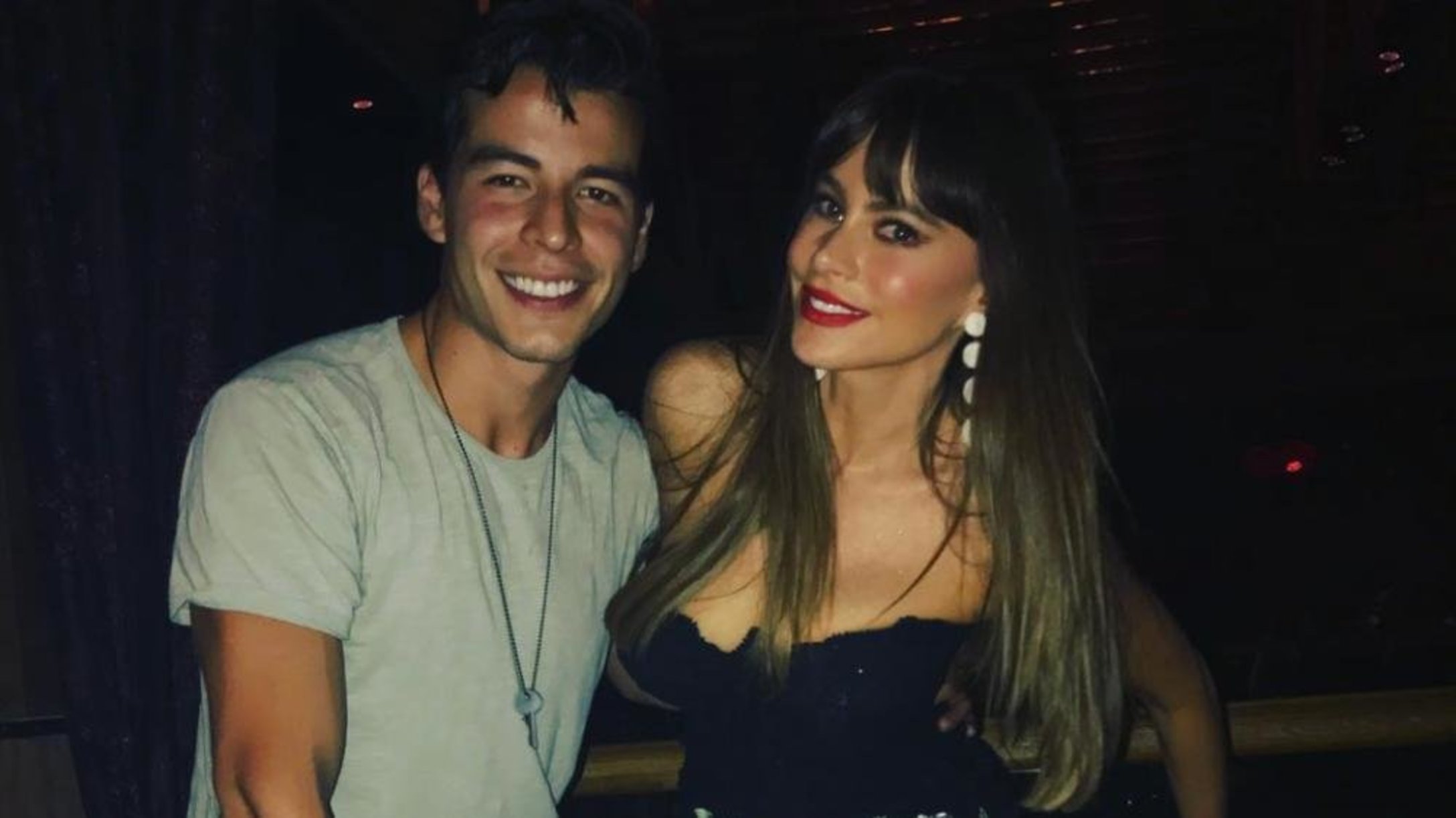 Sofía Vergara and her son