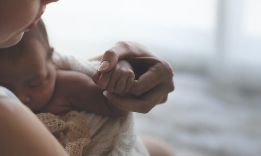 Mother and newborn