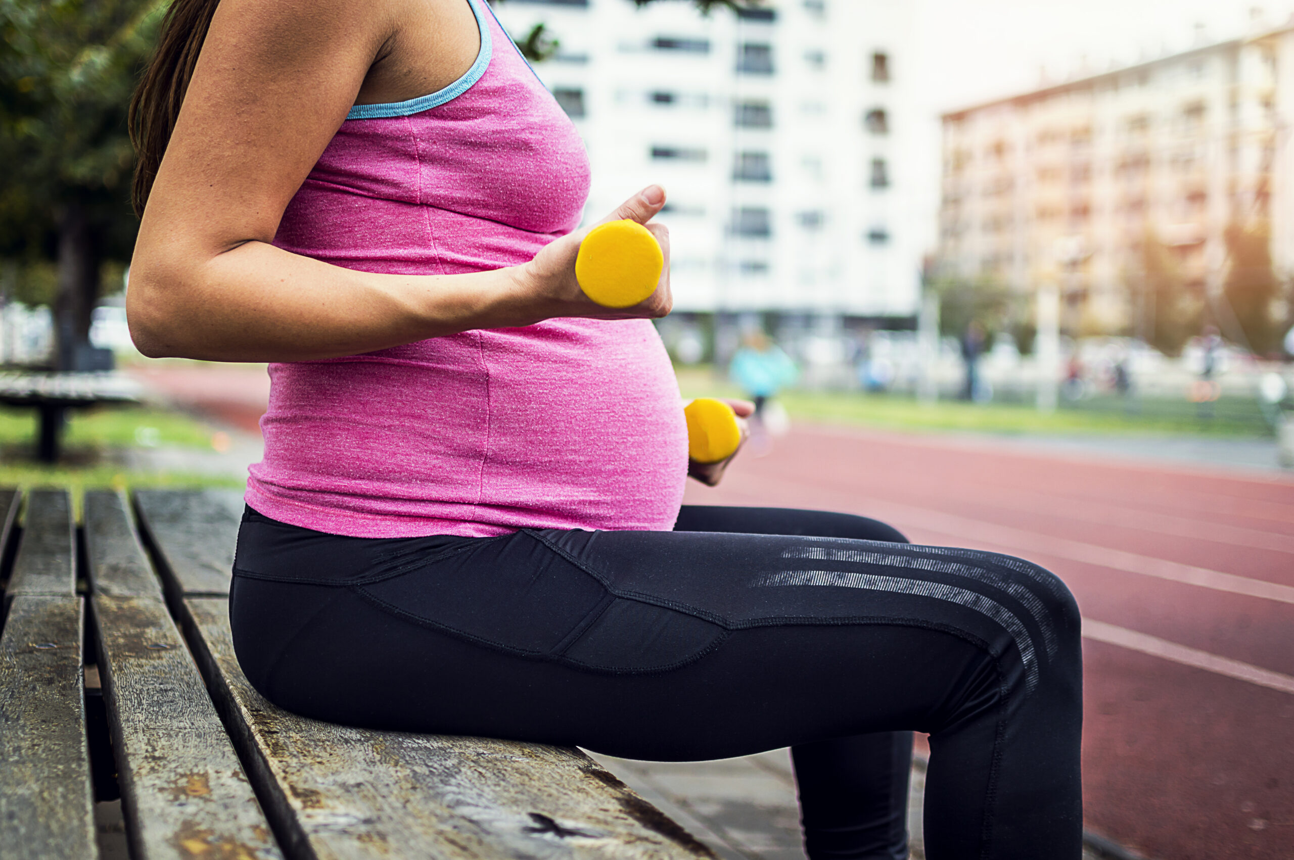 pregnant athlete