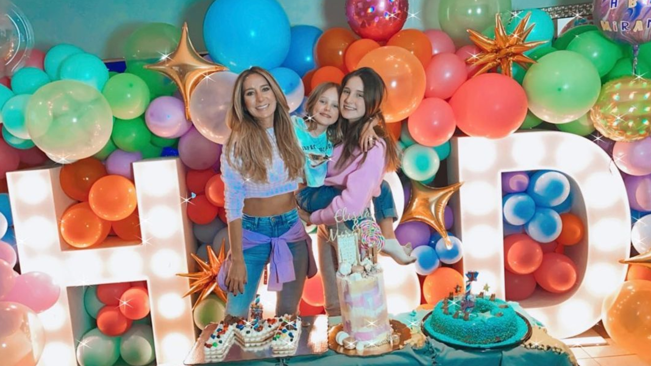 geraldine bazan cumple hijas