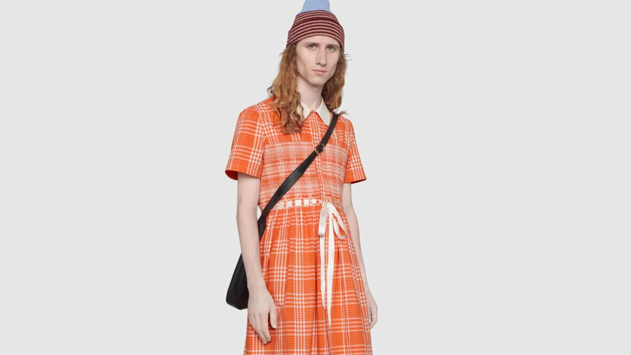 gucci vestido naranja para hombre