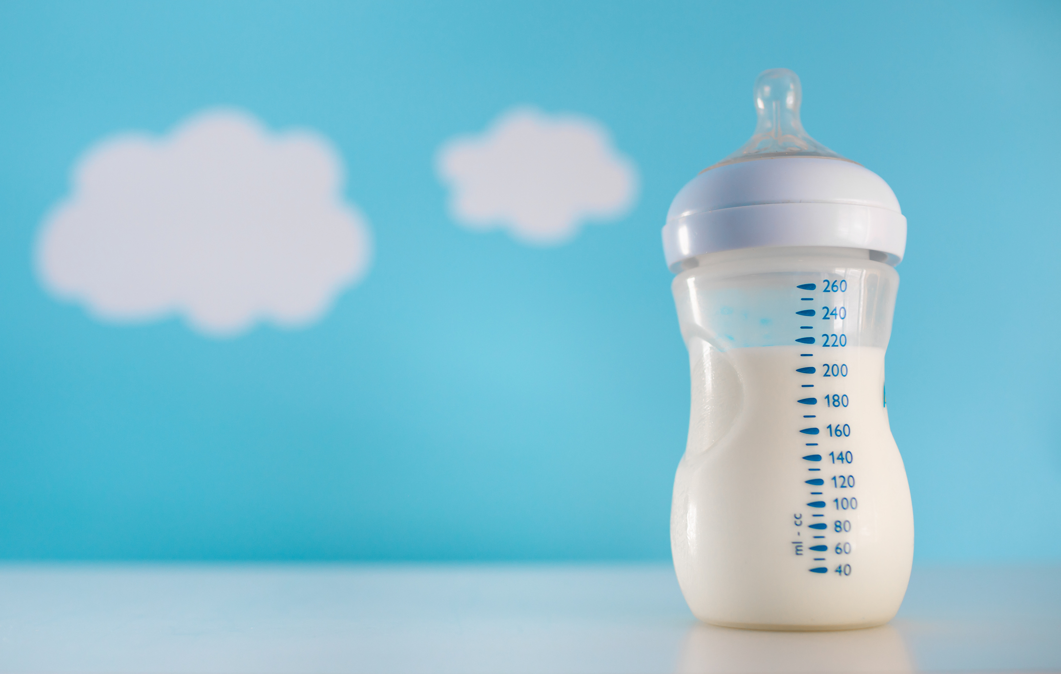 Bottle of milk for baby.