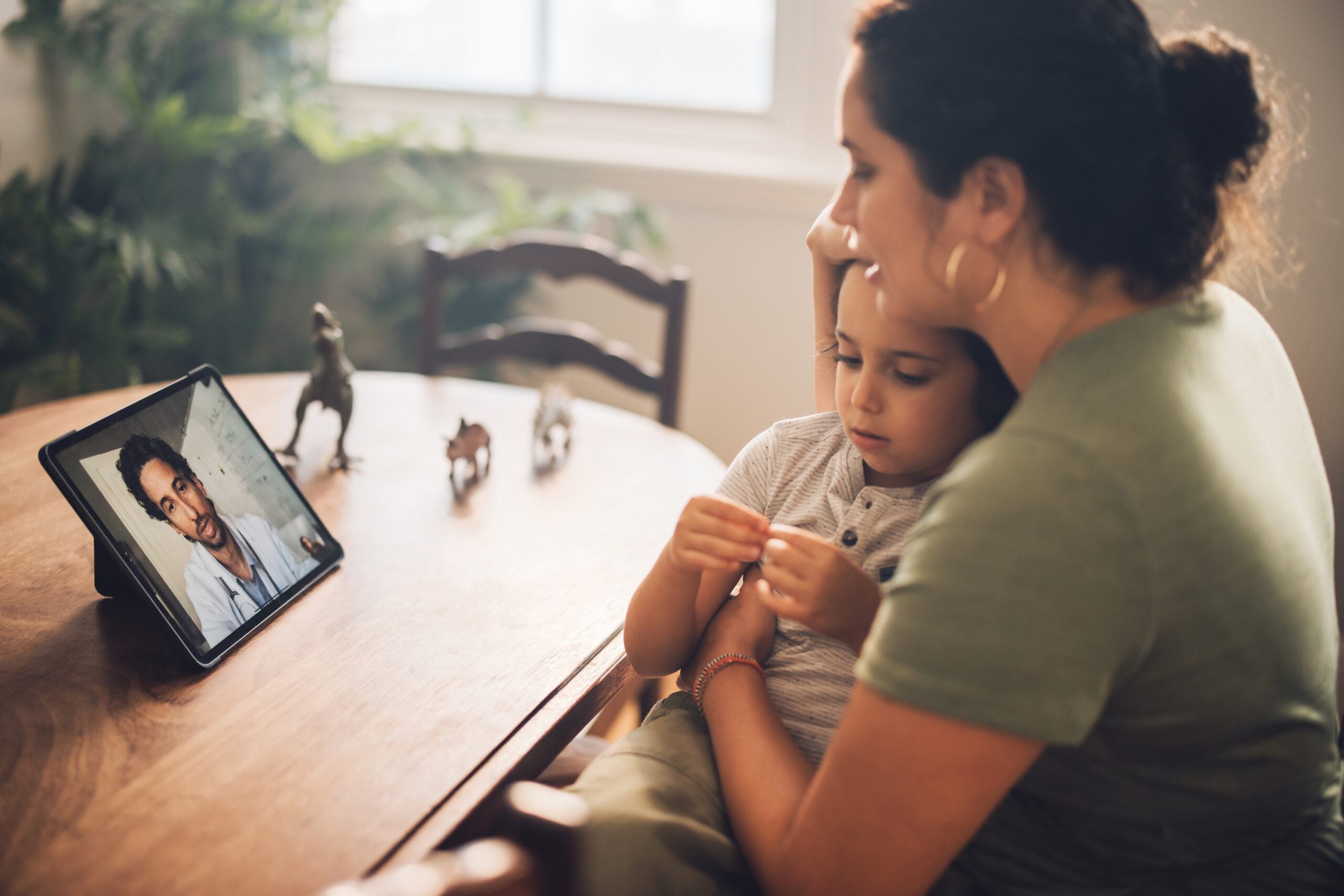 Getting a diagnosis via video chat