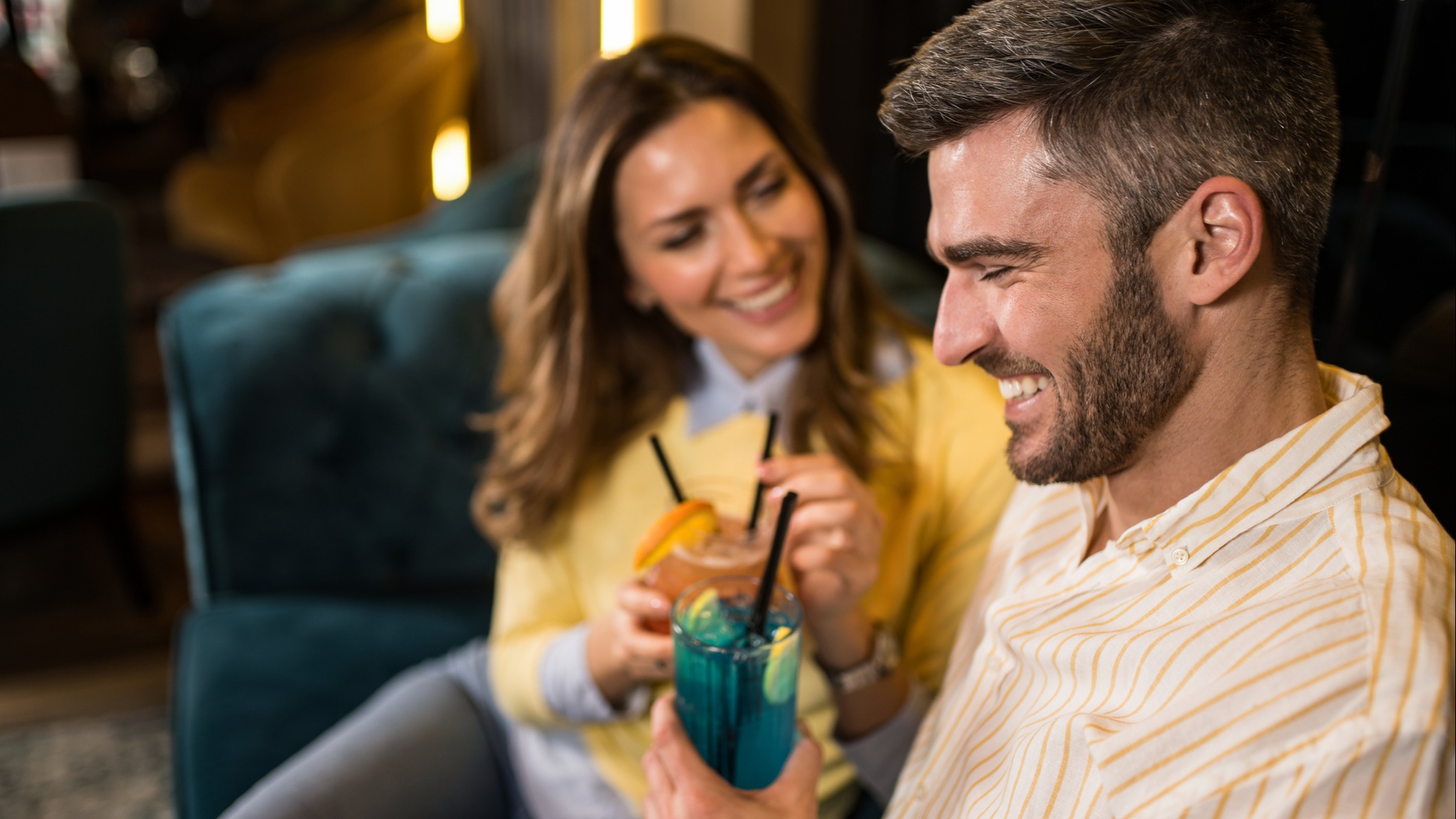 couple having cocktails