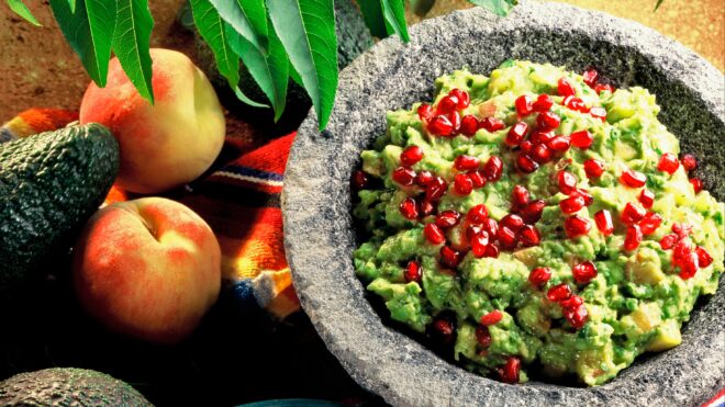 Pomegranate guacamole