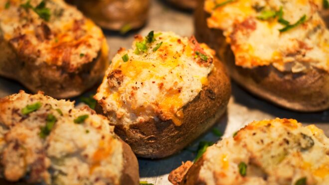 Delicious stuffed potatoes